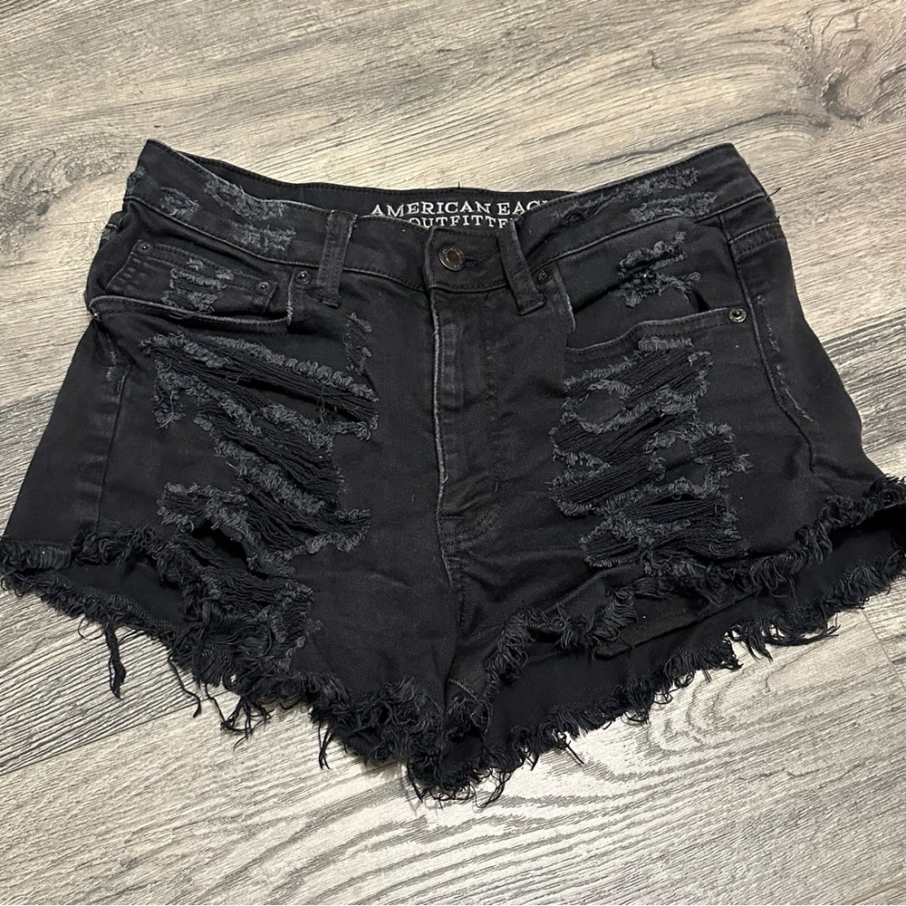 American Eagle “Vintage Hi-rise Festival” shorts - women’s size 6 - black
